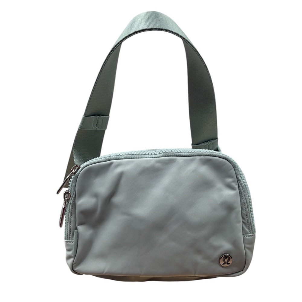 Lululemon Everywhere Belt Bag 1L Sage Green Silver Blue Adjustable Crossbody